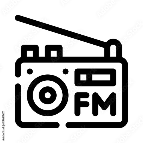 FM Radio line icon