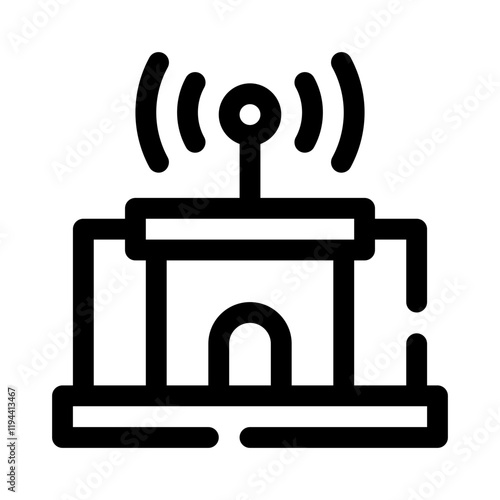 Radio Station line icon