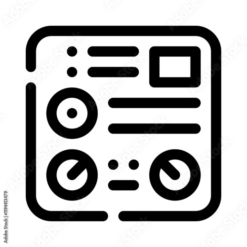 Radio Button line icon