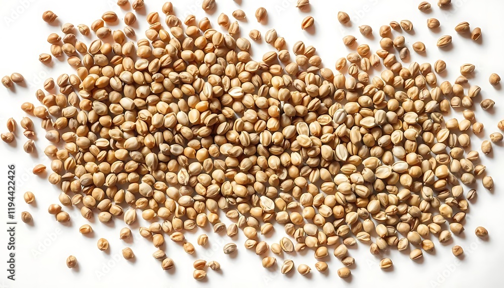 Coriander Seeds: A Simple, Light Beige Scattered Composition Coriander Seeds: A Simple, Light Beige Scattered Composition