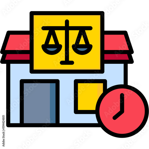 Pawnshop Hours lineal color icon