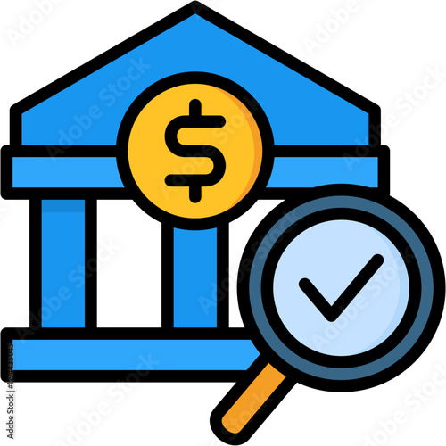Loan Appraisal lineal color icon