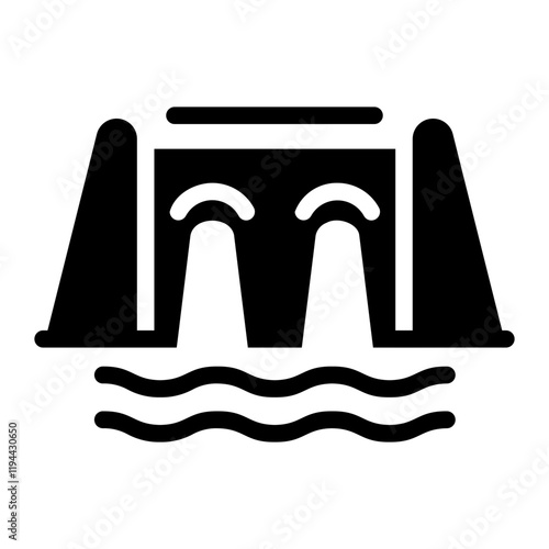 hydro power Solid icon