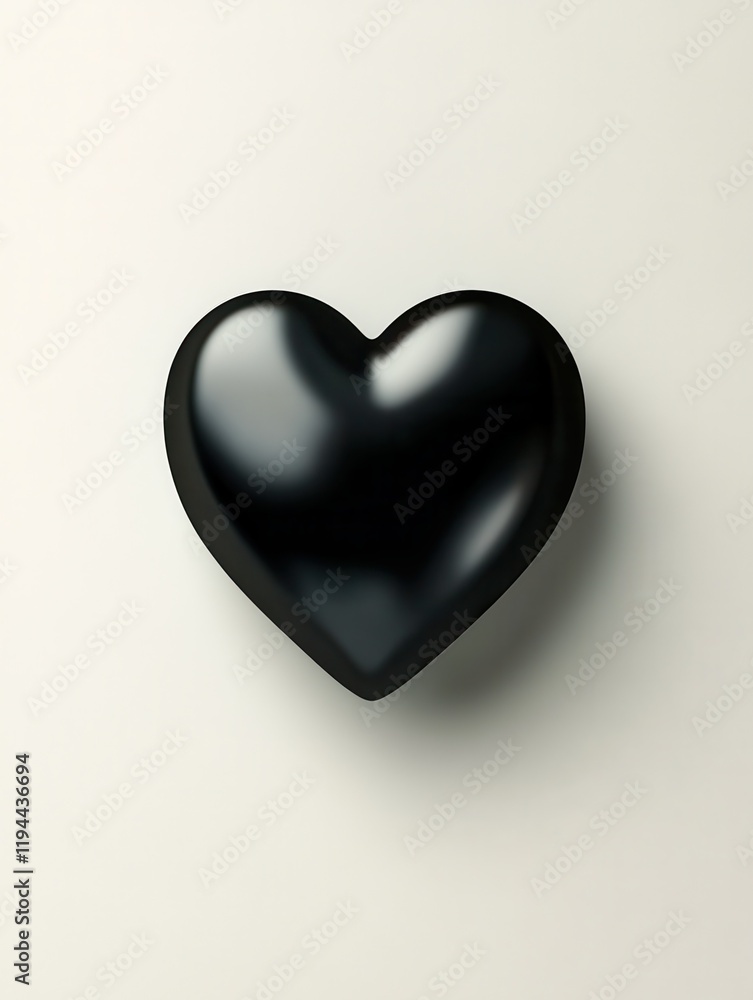 Minimalistic black heart icon on a plain background, representing love, affection, and emotion in a clean, modern design. Minimalistic black heart icon on a plain background, representing love, affection, and emotion in a clean, modern design.