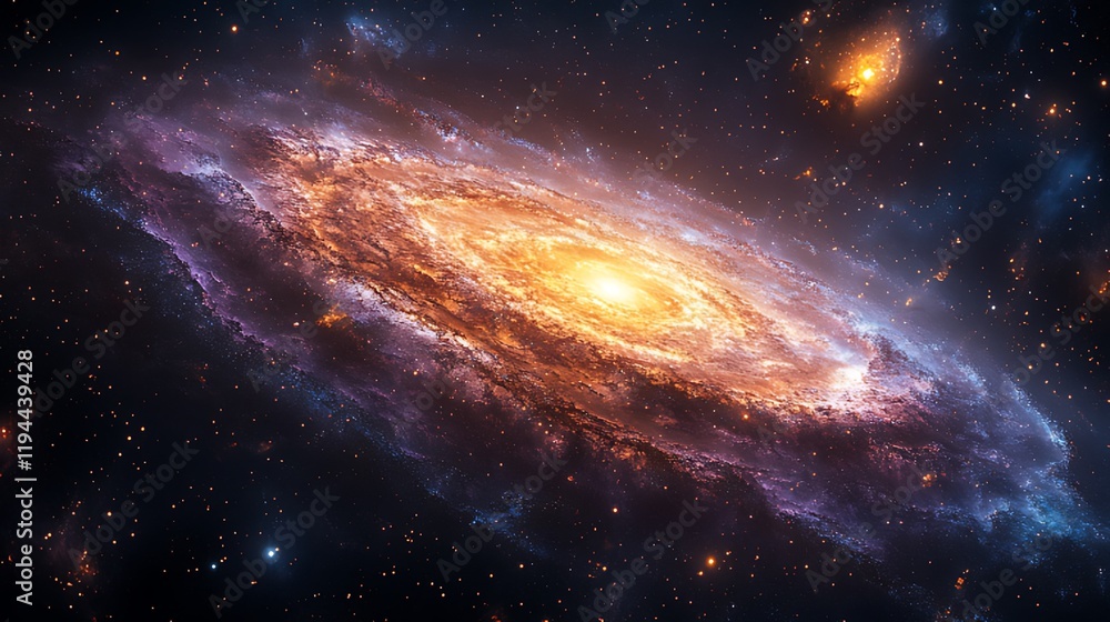 Spiral galaxy cosmic dust space background illustration Spiral galaxy cosmic dust space background illustration