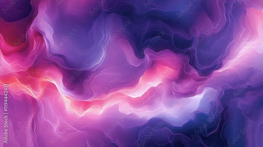 Vibrant abstract waves of purple and pink with fluid dynamic patterns Vibrant abstract waves of purple and pink with fluid dynamic patterns