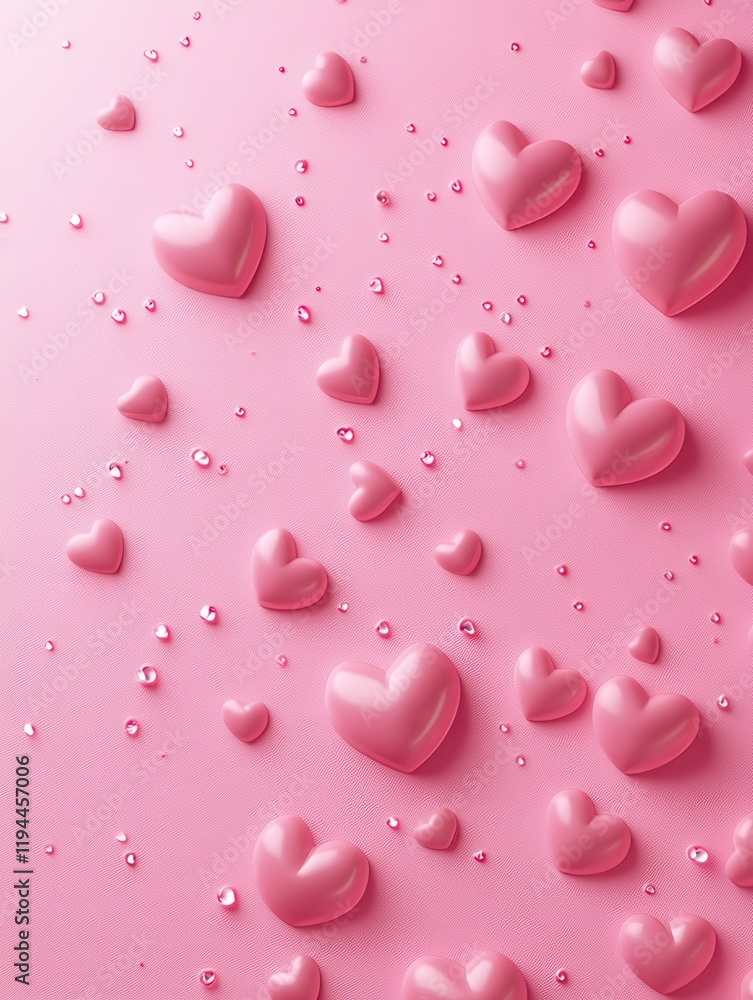 pink background with hearts pink background with hearts