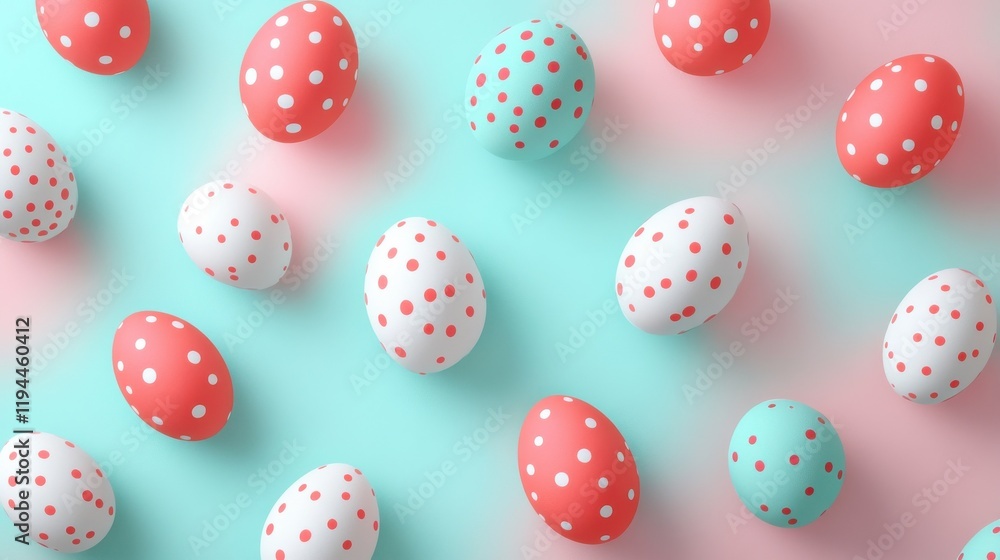 Small multicolored Easter eggs. Spring background. View from above. Flat lay. Small multicolored Easter eggs. Spring background. View from above. Flat lay.