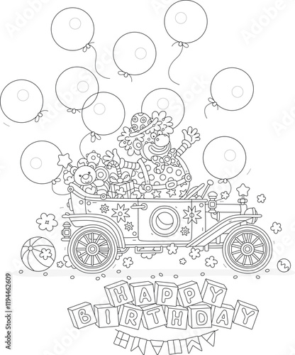 Happy birthday card with a ...