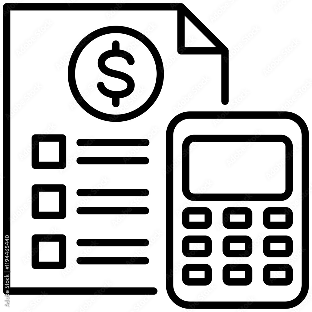 Budgeting Icon Budgeting Icon