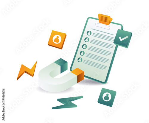 Magnet to invite customers in business