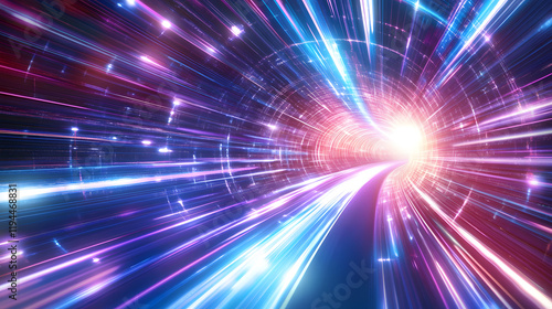 Colorful burst of light creating a dazzling starburst design.