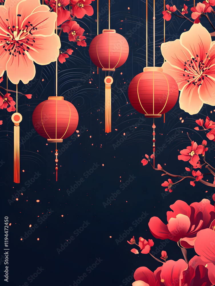 Chinese Lunar New Year. Neural network AI generated art