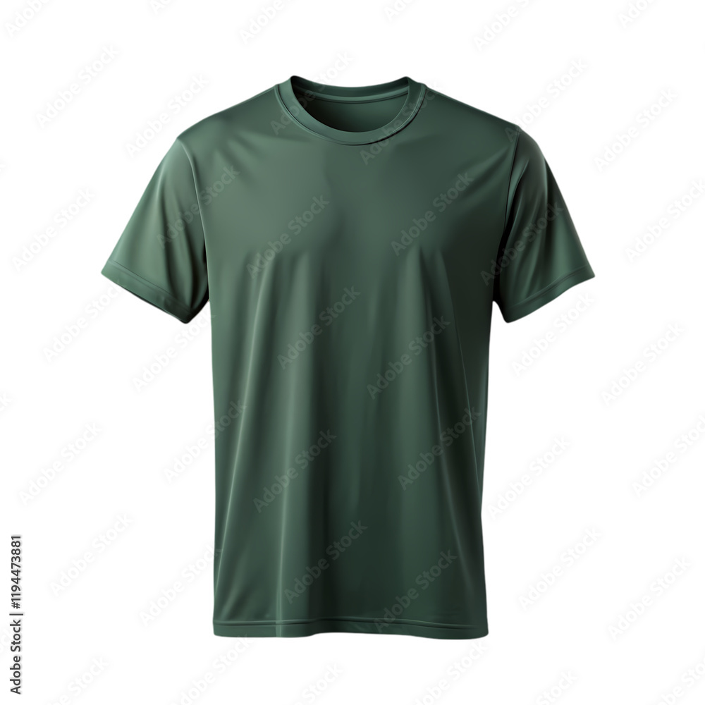Plain dark green t-shirt mockup Plain dark green t-shirt mockup