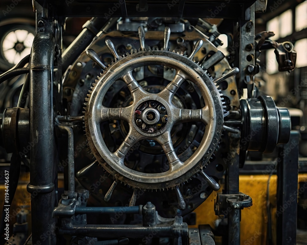 Fototapeta premium a picture of a machine component in an industrial machine