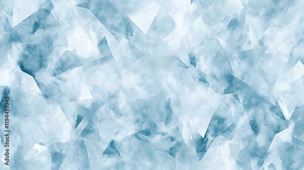 Obraz premium Abstract Blue Crystalline Cloud Formation Design