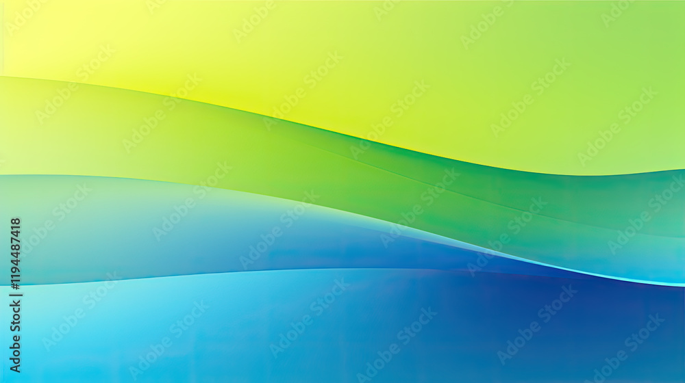 Obraz premium Abstract Green Blue Yellow Gradient Background Texture