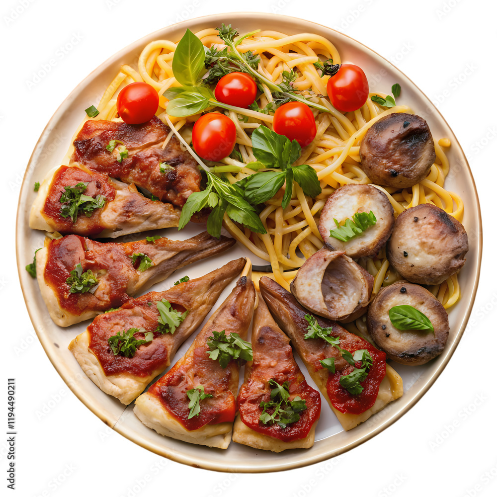Platter of grilled lamb italian cuisine pizza Platter of grilled lamb italian cuisine pizza