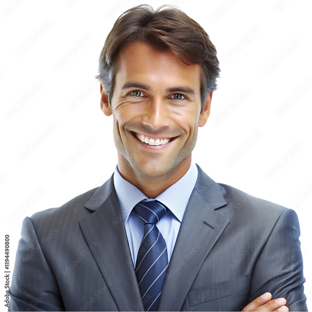 Confident Successful Businessman Portrait Studio Shot tie suit face smile happy power Confident Successful Businessman Portrait Studio Shot tie suit face smile happy power
