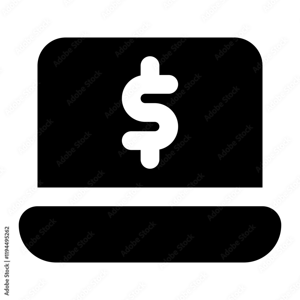 laptop icon for illustration