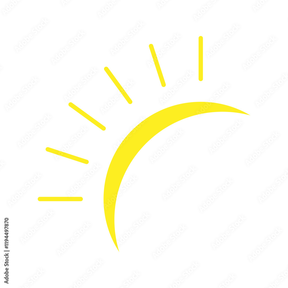 Sun icon design template