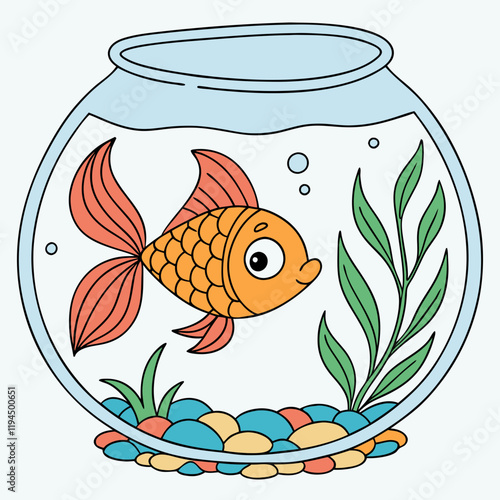 goldfish in aquarium