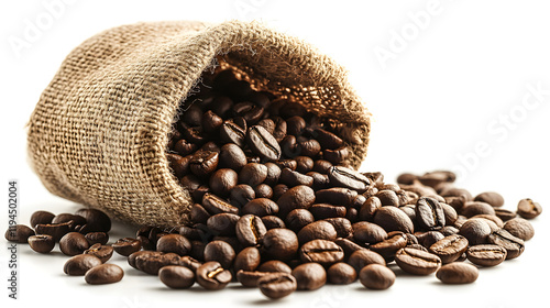 a bag of coffee beans