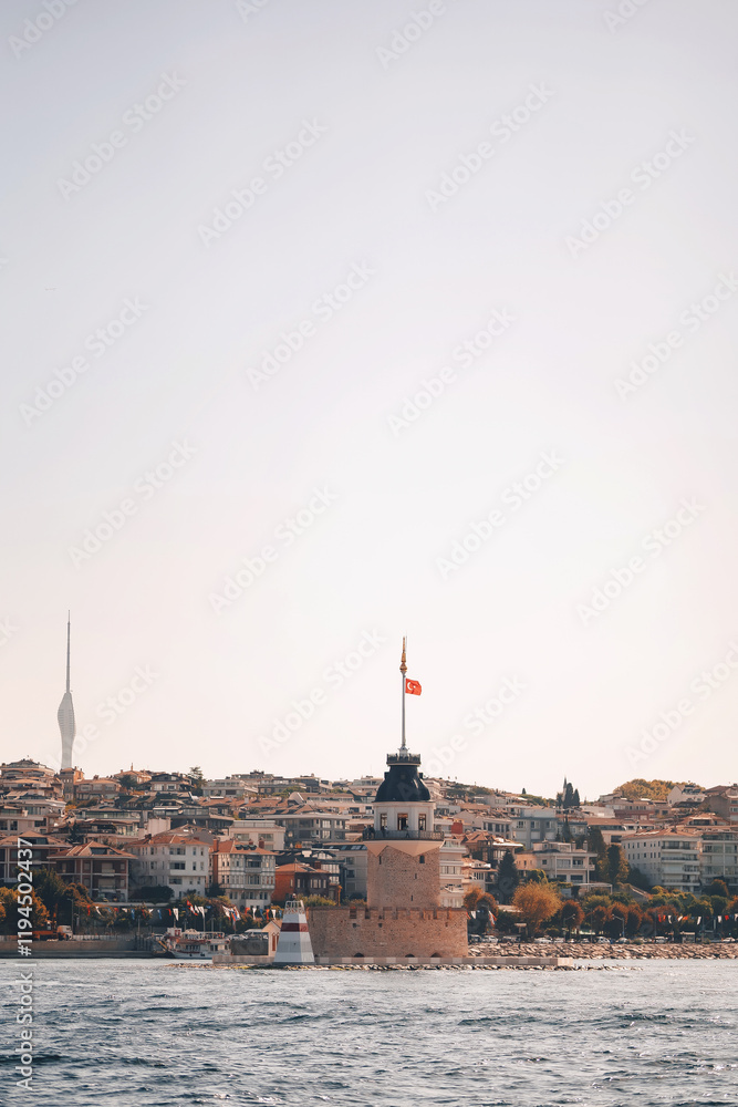 Maiden's Tower in Istanbul. The main attraction of the city of Istanbul Maiden's Tower in Istanbul. The main attraction of the city of Istanbul