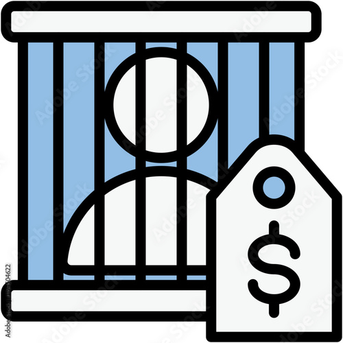 human trafficking icon