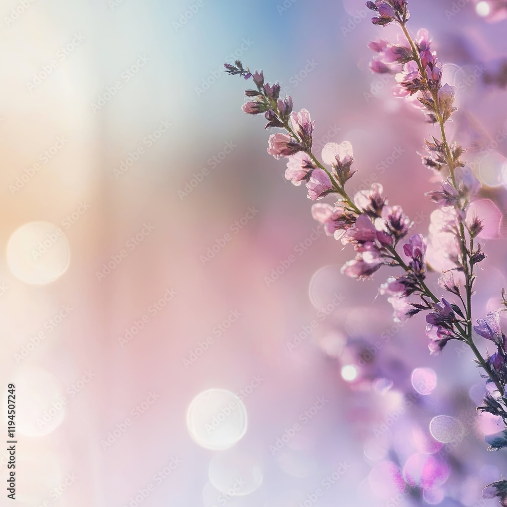 flower background is light and Bokeh flower background is light and Bokeh