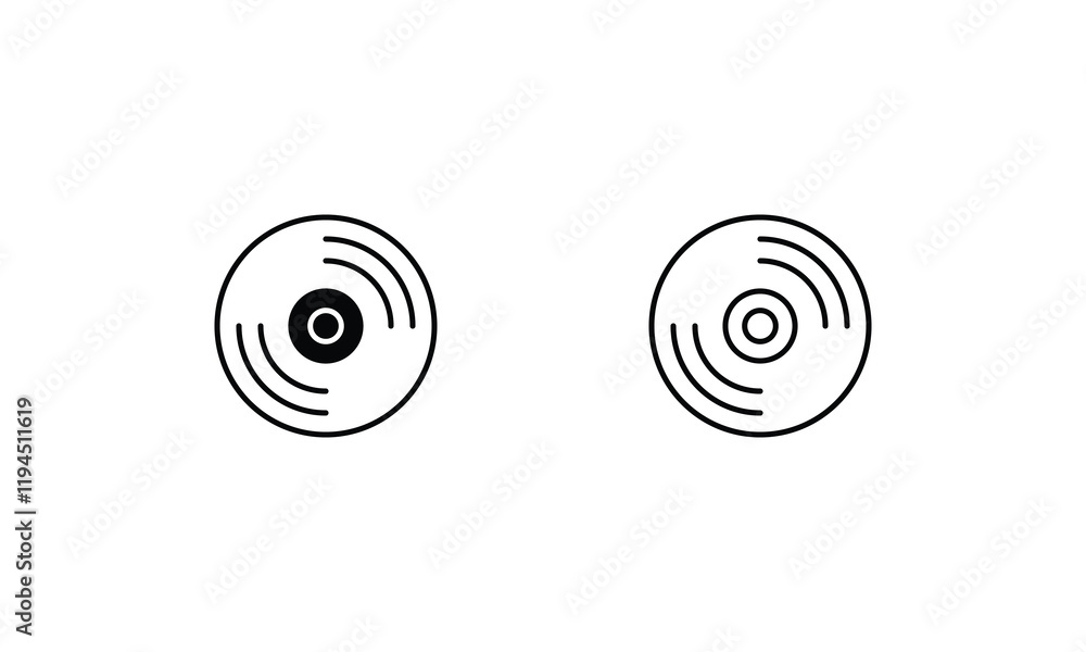 Disk icons set vector stock illustration Disk icons set vector stock illustration