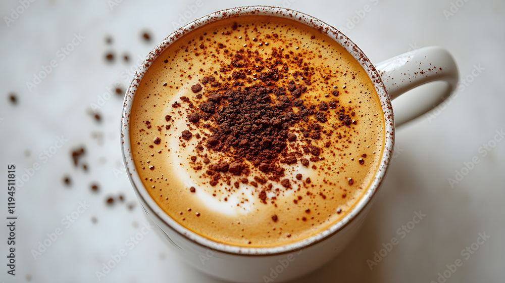 a cup of hot chocolate topped with cocoa a cup of hot chocolate topped with cocoa