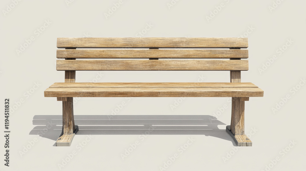 Wooden park or backyard bench front view. Realistic vector illustration set of long chair with light brown wood texture for public city garden. Street furniture made of deck plank. Outdoor seat. Wooden park or backyard bench front view. Realistic vector illustration set of long chair with light brown wood texture for public city garden. Street furniture made of deck plank. Outdoor seat.