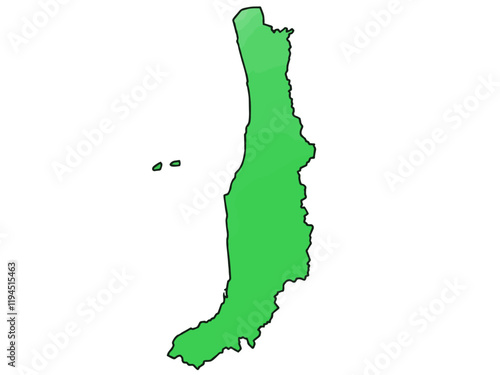 少しゆるい留萌振興局地図 北海道 日本