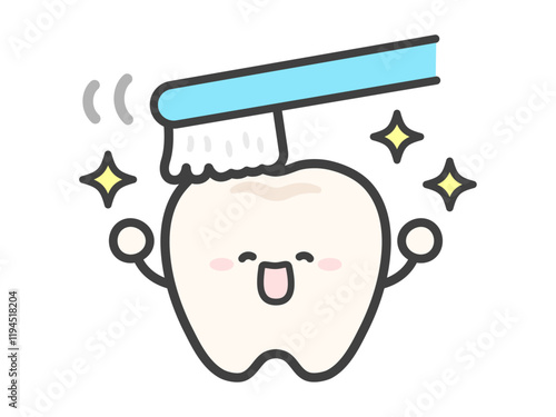 かわいい歯のベクターイラスト07