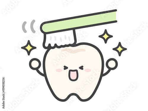 かわいい歯のベクターイラスト06