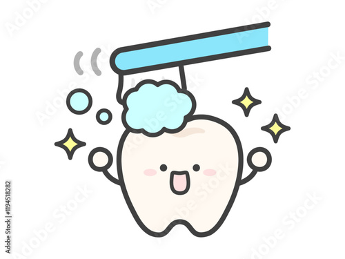 かわいい歯のベクターイラスト05