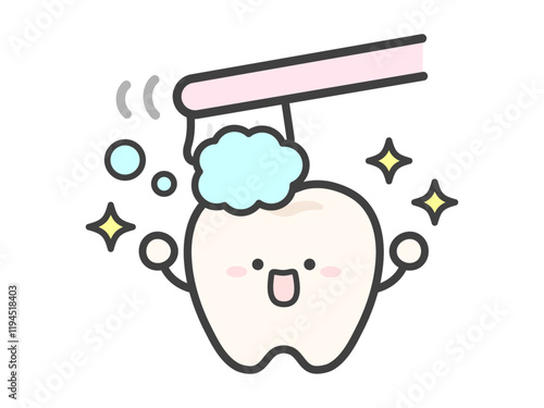 かわいい歯のベクターイラスト03