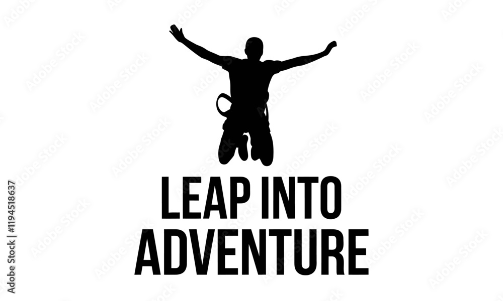 Bungee Jumping Vector Clipart Set with Adventure and Outdoor Themes Bungee Jumping Vector Clipart Set with Adventure and Outdoor Themes