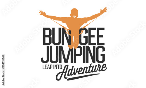 Bungee Jumping Vector Clipart Set with Adventure and Outdoor Themes