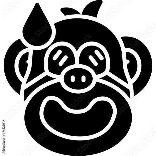 Scared Ape Icon