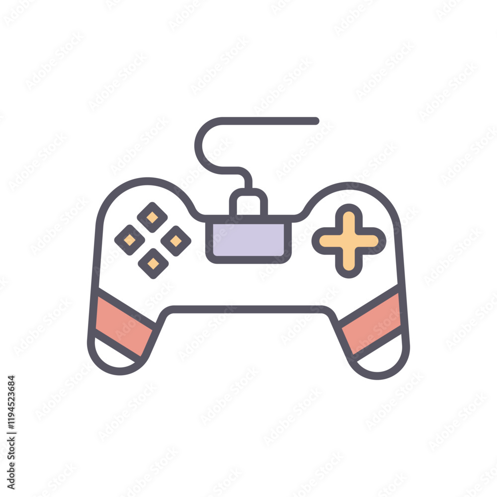 Game Pad vector icon stock illustration Game Pad vector icon stock illustration