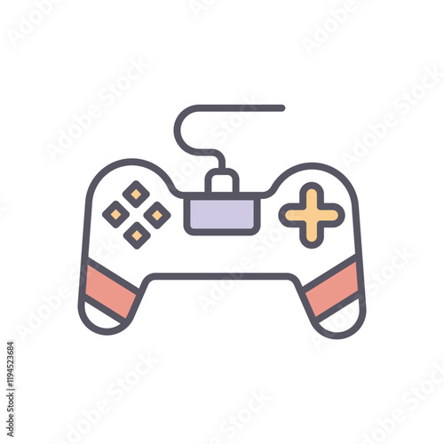 Game Pad vector icon stock illustration