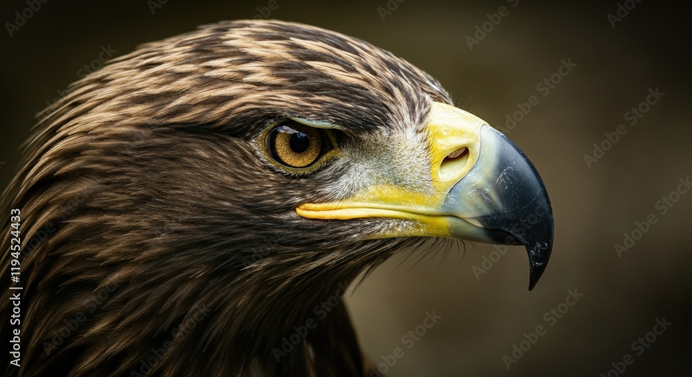 Fototapeta premium Majestic eagle showcasing its powerful gaze and striking features