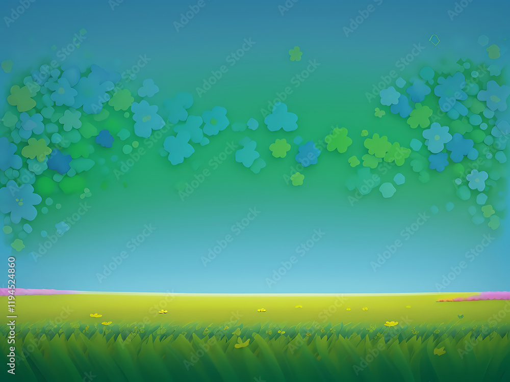 The green background is blurred with some tiny white dots The green background is blurred with some tiny white dots