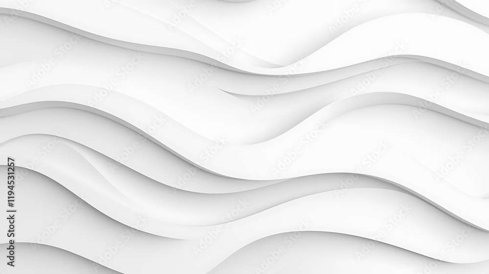 Fototapeta premium A white background with a wavy line