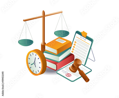 The concept of the legal education court scales