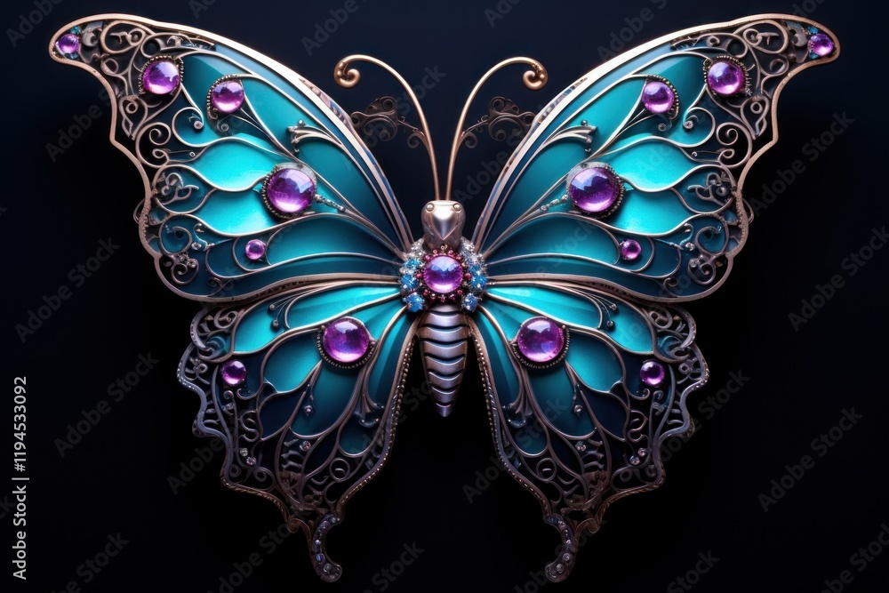 Neon butterfly gemstone jewelry accessories. Neon butterfly gemstone jewelry accessories.