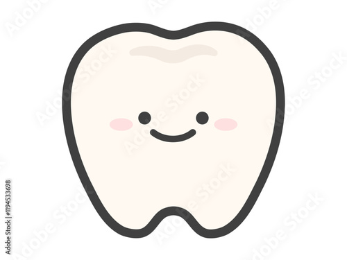 笑顔の歯のベクターイラスト
