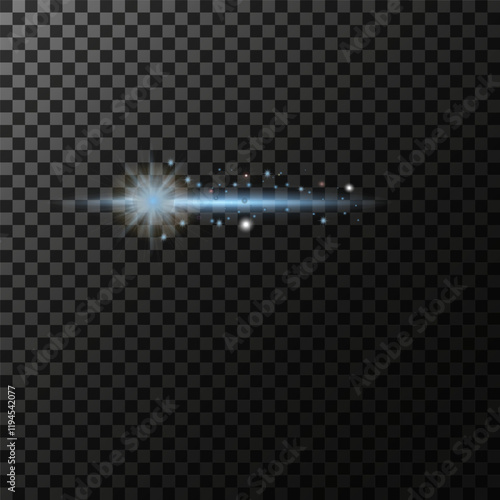 stars, flash, color, play of light, comets